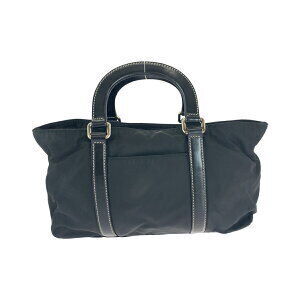 Prada shoulder black triangular handbag plate nylon logo Tessuto